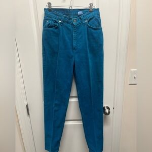 Vintage Levi's 912 Slim Tapered Orange Tab Jeans. USA Teal blue 11M